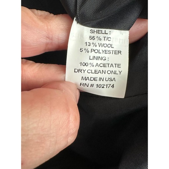 Flores & Flores animal print textured 3 button cocktail blazer size 4 - Picture 6 of 12